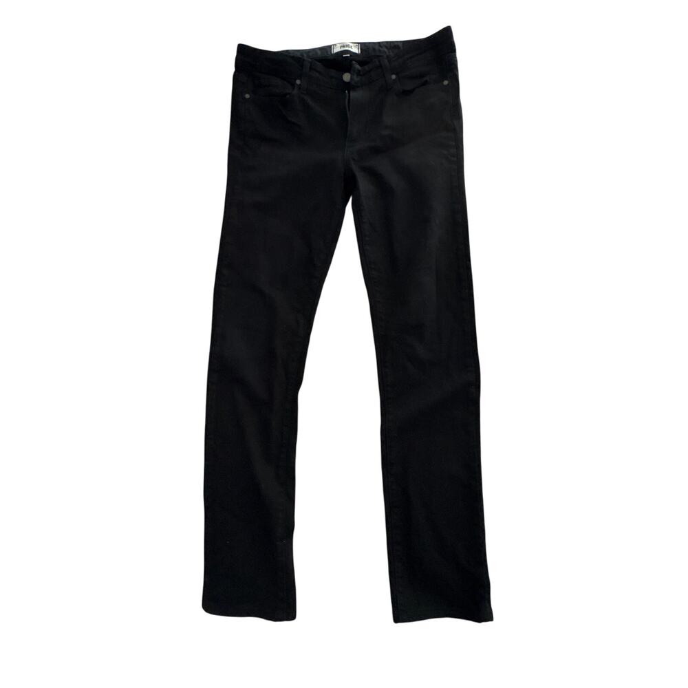 Paige Skyline Straight Jeans Black Made in USA Size 31